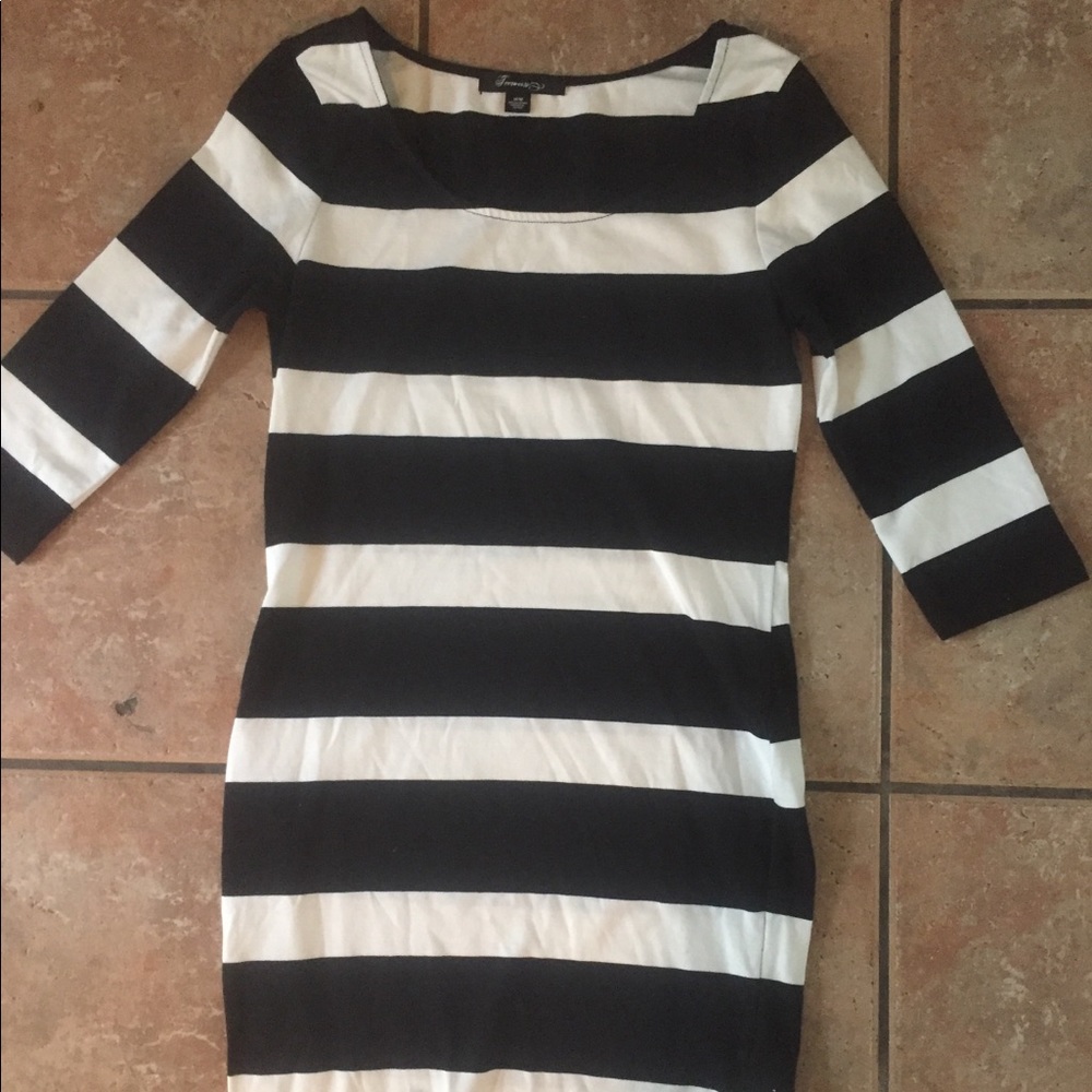 Striped bodycon dress